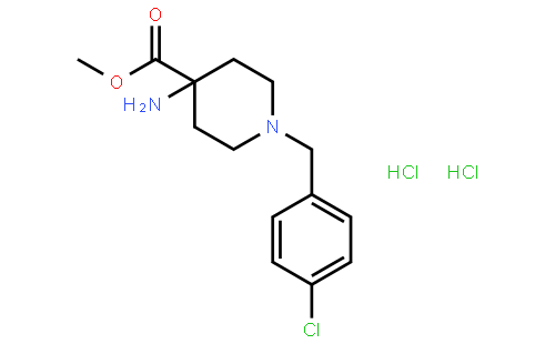 Methyl 4-amino-1-(4-chlorobenzyl)piperidine-4-carboxylate dihydrochloride