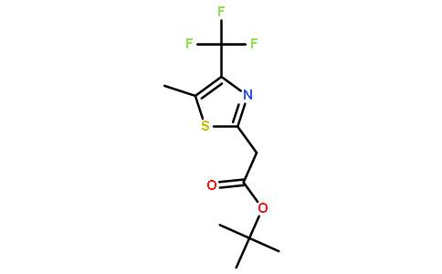 tert-butyl 2-(5-methyl-4-(trifluoromethyl)thiazol-2-yl)acetate