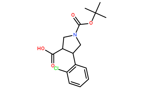 (3S)-4-(2-chlorophenyl)-1-[(2-methylpropan-2-yl)oxycarbonyl]pyrrolidine-3-carboxylic acid
