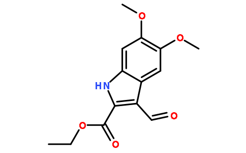 1H-INDOLE-2-CARBOXYLIC ACID,3-FORMYL-5,6-DIMETHOXY-,ETHYL ESTER