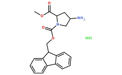 (2S,4S)-1-((9H-Fluoren-9-yl)methyl) 2-methyl 4-aminopyrrolidine-1,2-dicarboxylate hydrochloride