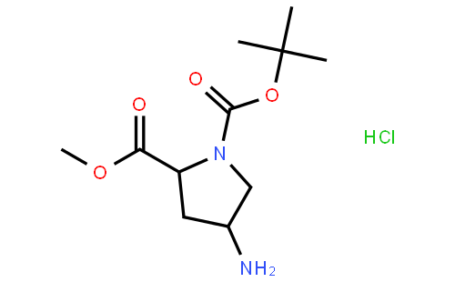 (2R,4R)-1-tert-Butyl 2-methyl 4-aminopyrrolidine-1,2-dicarboxylate hydrochloride