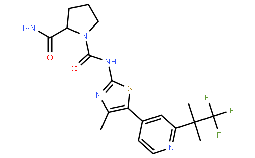 (2S)-N1-[4-甲基-5-[2-(2,2,2-三氟-1,1-二甲基乙基)-4-吡啶基]-2-噻唑基]-1,2-吡咯烷二甲酰胺