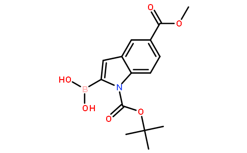 (1-(tert-Butoxycarbonyl)-5-(methoxycarbonyl)-1H-indol-2-yl)boronic acid