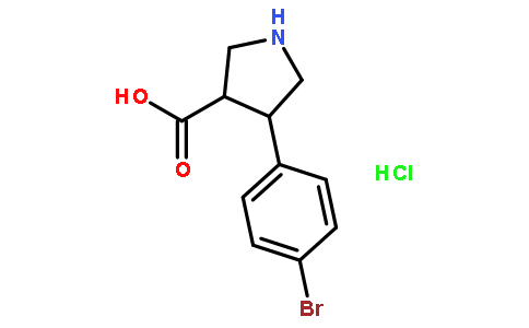 (+/-)-trans-4-(4-bromo-phenyl)-pyrrolidine-3-carboxylic acid-HCl