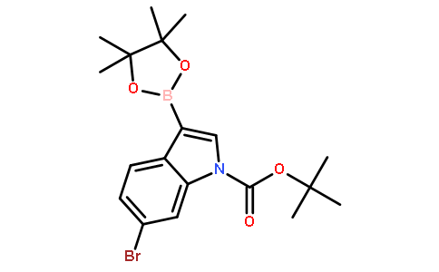 tert-Butyl 6-bromo-3-(4,4,5,5-tetramethyl-1,3,2-dioxaborolan-2-yl)-1H-indole-1-carboxylate