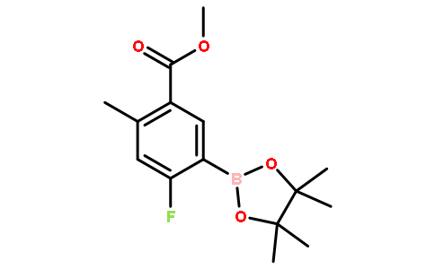 2-FLUORO-5-(METHOXYCARBONYL)-4-METHYLPHENYLBORONIC ACID, PINACOL ESTER