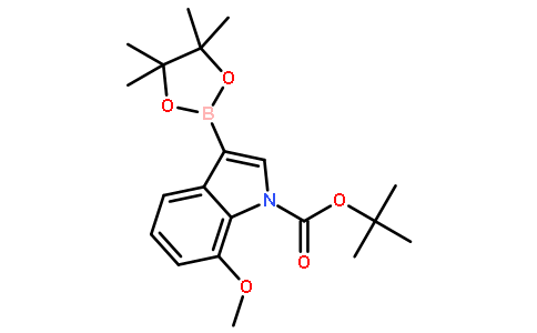 1-BOC-7-METHOXYINDOLE-3-BORONIC ACID, PINACOL ESTER