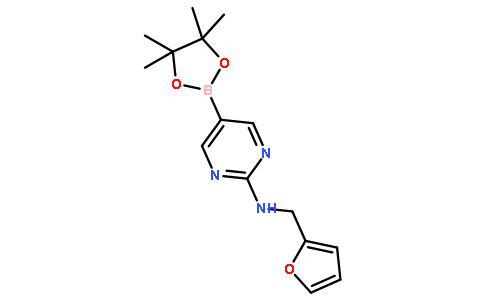 N-(Furan-2-ylmethyl)-5-(4,4,5,5-tetramethyl-1,3,2-dioxaborolan-2-yl)pyrimidin-2-amine
