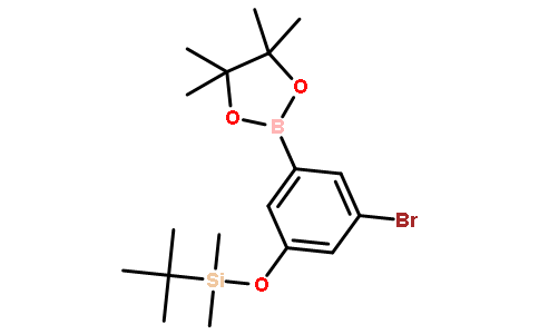 3-BROMO-5-T-BUTYLDIMETHYLSILYLOXYPHENYLBORONIC ACID, PINACOL ESTER