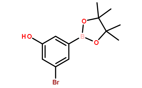3-BROMO-5-HYDROXYPHENYLBORONIC ACID, PINACOL ESTER