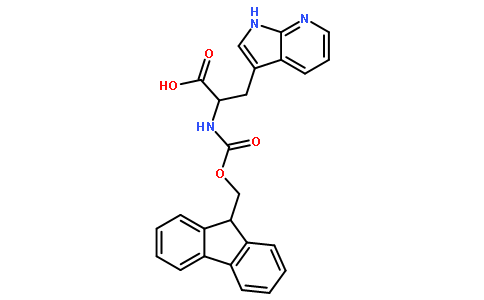 2-((((9H-Fluoren-9-yl)methoxy)carbonyl)amino)-3-(1H-pyrrolo[2,3-b]pyridin-3-yl)propanoic acid
