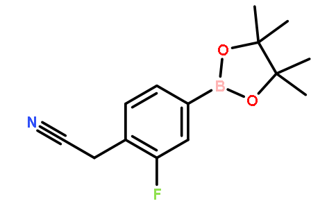 2-(2-Fluoro-4-(4,4,5,5-tetramethyl-1,3,2-dioxaborolan-2-yl)phenyl)acetonitrile