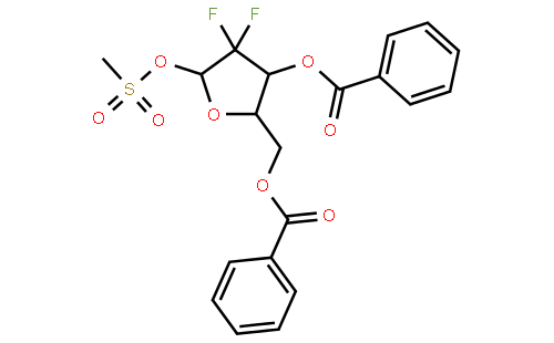 2-脱氧-2,2-二氟-D-赤式-五呋喃糖-3,5-二苯甲酯-1-甲磺酸酯