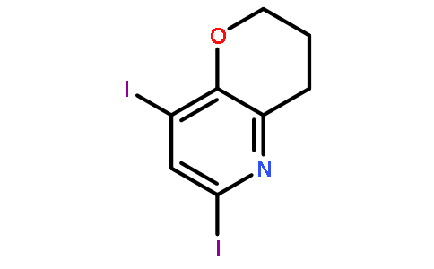 6,8-diiodo-3,4-dihydro-2H-pyrano[3,2-b]pyridine