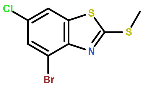 4-Bromo-6-chloro-2-(methylthio)benzo[d]thiazole