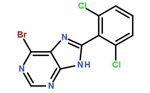 9H-Purine, 6-bromo-8-(2,6-dichlorophenyl)-