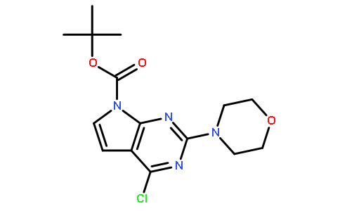 tert-Butyl 4-chloro-2-morpholino-7H-pyrrolo[2,3-d]pyrimidine-7-carboxylate