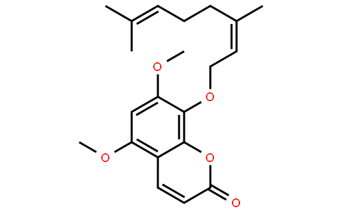 8-((3,7-Dimethylocta-2,6-dien-1-yl)oxy)-5,7-dimethoxy-2H-chromen-2-one