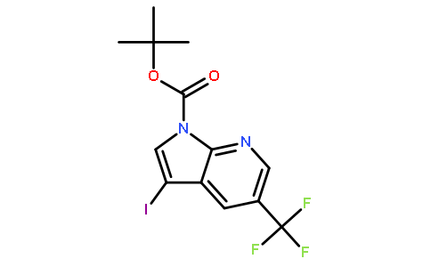 tert-Butyl 3-iodo-5-(trifluoromethyl)-1H-pyrrolo[2,3-b]pyridine-1-carboxylate
