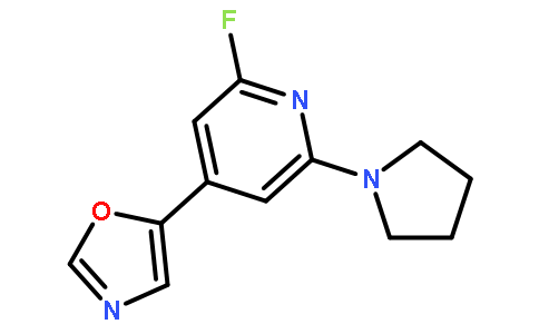 5-(2-Fluoro-6-(pyrrolidin-1-yl)pyridin-4-yl)-oxazole