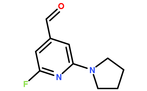 2-Fluoro-6-(pyrrolidin-1-yl)isonicotinaldehyde