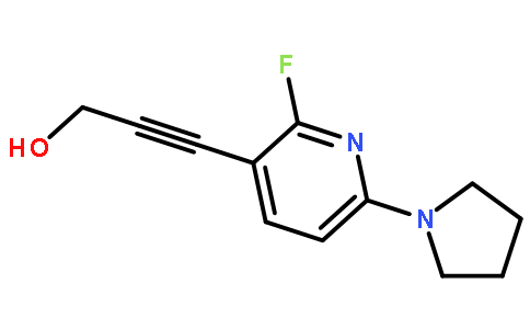 3-(2-Fluoro-6-(pyrrolidin-1-yl)pyridin-3-yl)-prop-2-yn-1-ol