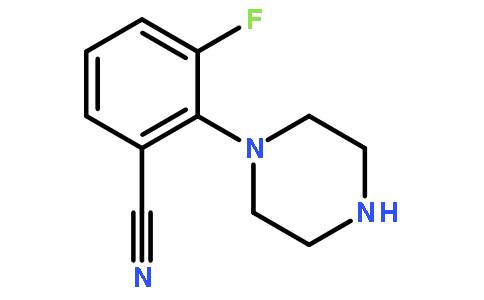3-Fluoro-2-(piperazin-1-yl)benzonitrile