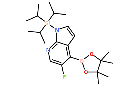 5-Fluoro-4-(4,4,5,5-tetramethyl-1,3,2-dioxaborolan-2-yl)-1-(triisopropylsilyl)-1h-pyrrolo[2,3-b]pyridine
