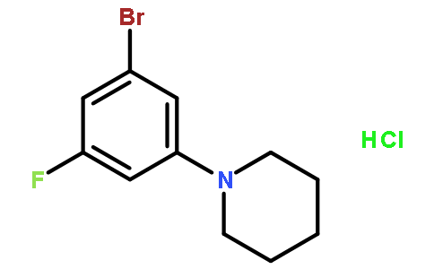1-(3-Bromo-5-fluorophenyl)piperidine hydrochloride