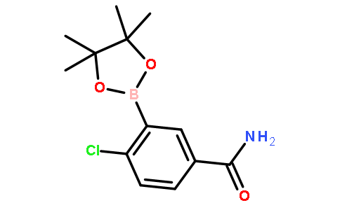 4-Chloro-3-(4,4,5,5-tetramethyl-1,3,2-dioxaborolan-2-yl)benzamide
