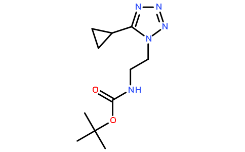 2-(5-环丙基-1H-四唑-1-基)乙基氨基甲酸叔丁酯