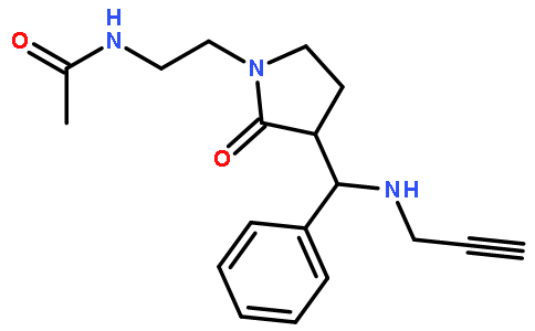 N-(2-{2-Oxo-3-[phenyl(2-propyn-1-ylamino)methyl]-1-pyrrolidinyl}e thyl)acetamide