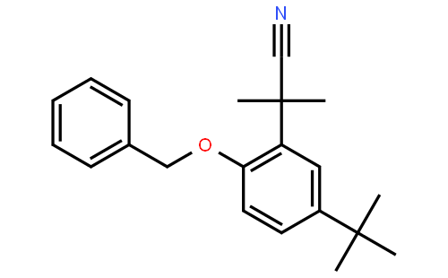 2-(2-(Benzyloxy)-5-(tert-butyl)phenyl)-2-methylpropanenitrile