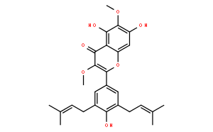 5,7,4'-Trihydroxy-3,6-dimethoxy-3',5'-diprenylflavone