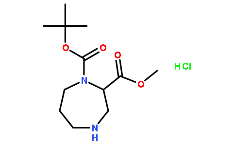 1-tert-Butyl 2-methyl 1,4-diazepane-1,2-dicarboxylate hydrochloride