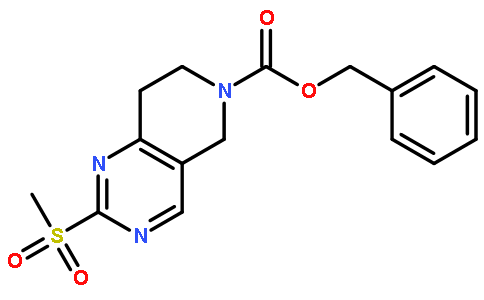 Benzyl 2-(methylsulfonyl)-7,8-dihydropyrido[4,3-d]pyrimidine-6(5H)-carboxylate