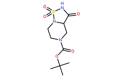 tert-Butyl 3-oxotetrahydro-2H-[1,2,5]thiadiazolo[2,3-a]pyrazine-5(3H)-carboxylate 1,1-dioxide