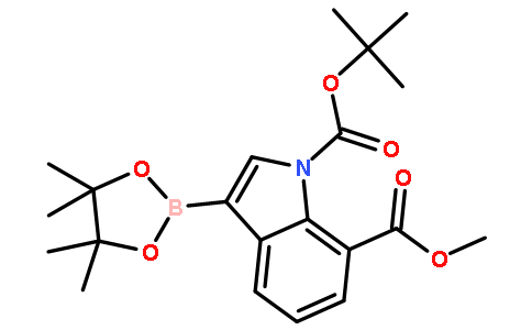 1-tert-Butyl 7-methyl 3-(4,4,5,5-tetramethyl-1,3,2-dioxaborolan-2-yl)-1H-indole-1,7-dicarboxylate