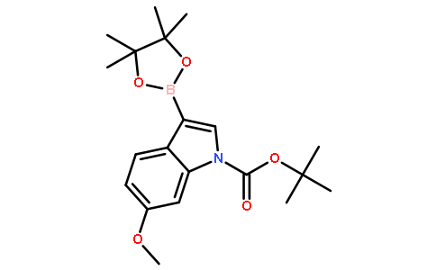 tert-Butyl 6-methoxy-3-(4,4,5,5-tetramethyl-1,3,2-dioxaborolan-2-yl)-1H-indole-1-carboxylate
