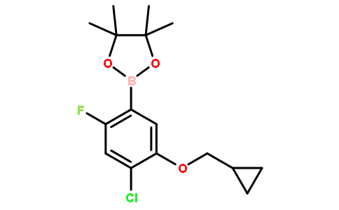 2-(4-Chloro-5-(cyclopropylmethoxy)-2-fluorophenyl)-4,4,5,5-tetramethyl-1,3,2-dioxaborolane