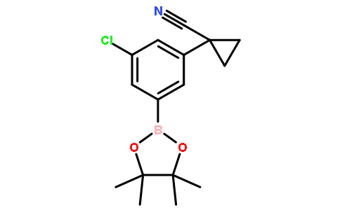 1-(3-氯-5-(4,4,5,5-四甲基-1,3,2-二噁硼烷-2-基)苯基)环丙烷甲腈