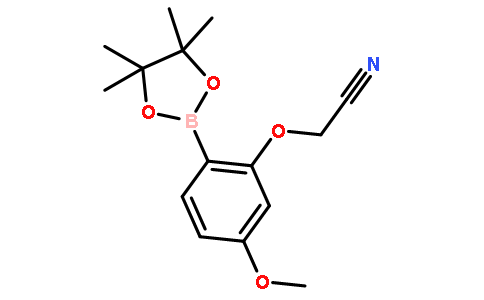2-(5-Methoxy-2-(4,4,5,5-tetramethyl-1,3,2-dioxaborolan-2-yl)phenoxy)acetonitrile