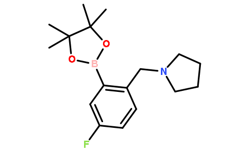 1-(4-Fluoro-2-(4,4,5,5-tetramethyl-1,3,2-dioxaborolan-2-yl)benzyl)pyrrolidine