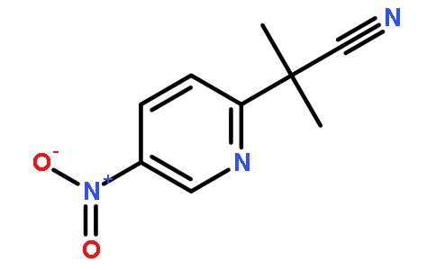 2-Methyl-2-(5-nitropyridin-2-yl)propanenitrile
