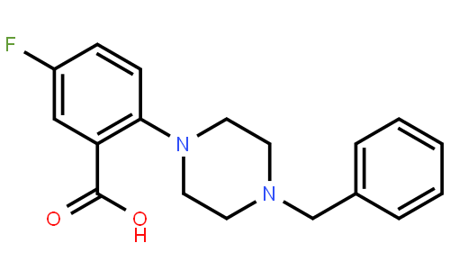 2-(4-Benzylpiperazino)-5-fluorobenzoic Acid