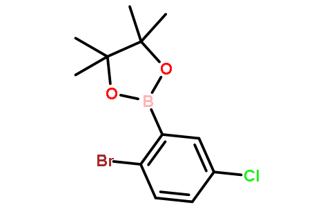 2-(2-Bromo-5-chlorophenyl)-4,4,5,5-tetramethyl-1,3,2-dioxaborolane