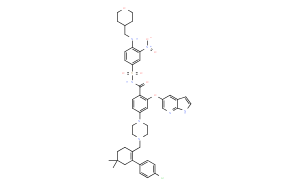 4-[4-[[2-(4-Chlorophenyl)-4,4-dimethyl-1-cyclohexen-1-yl]methyl]-1-piperazinyl]-N-[[3-nitro-4-[[(tetrahydro-2H-pyran-4-yl)methyl]amino]phenyl]sulfonyl]-2-(1H-pyrrolo[2,3-b]pyridin-5-yloxy)-benzamide