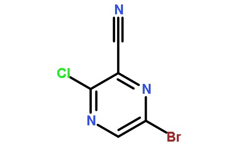6-BroMo-3-chloro-2-pyrazinecarbontirile