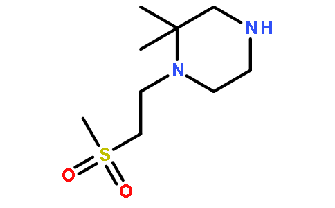 2,2-Dimethyl-1-(2-(methylsulfonyl)ethyl)piperazine